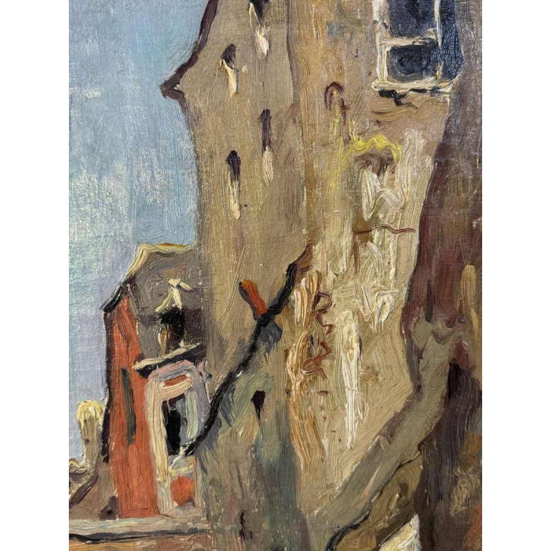 Albert DANDOY (1885-1977): Namur - Porte Monin rue des Brasseurs.