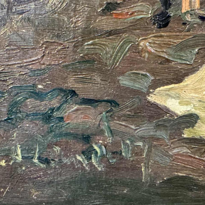 Albert DANDOY (1885-1977): Namur - Porte Monin rue des Brasseurs.