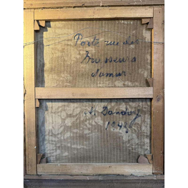 Albert DANDOY (1885-1977): Namur - Porte Monin rue des Brasseurs.