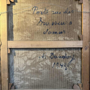 Albert DANDOY (1885-1977): Namur - Porte Monin rue des Brasseurs.