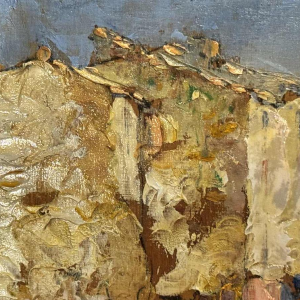 " Martigues La Venise Provençale" set of 2 paintings Leoni at Marseille 1920