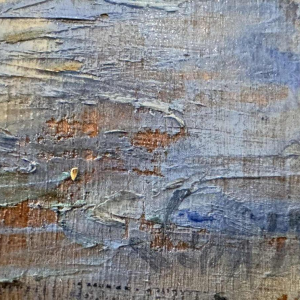 " Martigues La Venise Provençale" set of 2 paintings Leoni at Marseille 1920