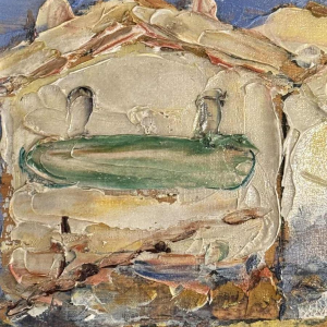 " Martigues La Venise Provençale ", paire d'huiles Leoni à Marseille vers 1920