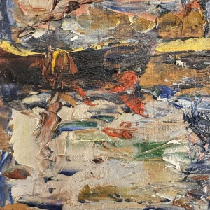 " Martigues La Venise Provençale" set of 2 paintings Leoni at Marseille 1920