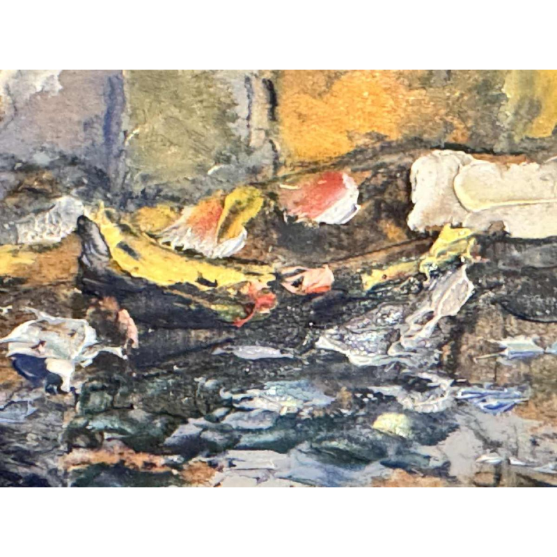 " Martigues La Venise Provençale" set of 2 paintings Leoni at Marseille 1920