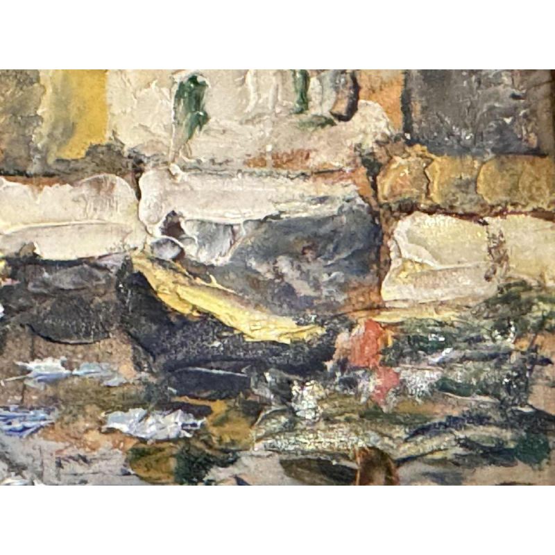 "Martigues La Venise Provençale" set van 2 olies Leoni in Marseille rond 1920.