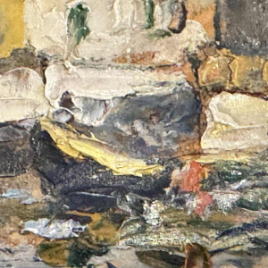 " Martigues La Venise Provençale ", paire d'huiles Leoni à Marseille vers 1920