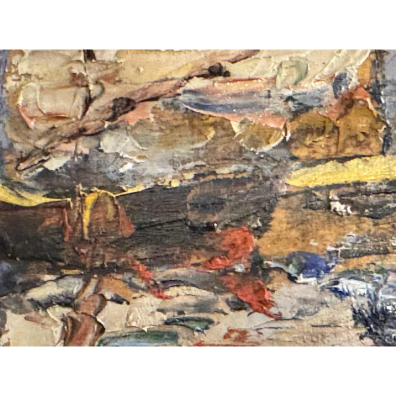 " Martigues La Venise Provençale ", paire d'huiles Leoni à Marseille vers 1920