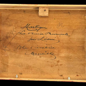 " Martigues La Venise Provençale" set of 2 paintings Leoni at Marseille 1920