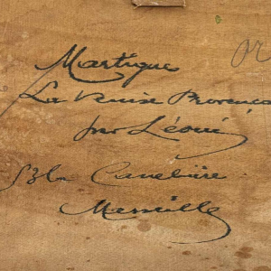 "Martigues La Venise Provençale" set van 2 olies Leoni in Marseille rond 1920.