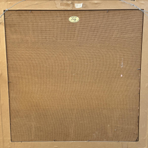 Danielle MOLINA 'Santa Claus and his donkey' naive art painting, oil on panel