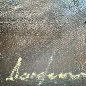 Milo DARDENNE 'De Molenaar' olieverfschilderij op doek, expressionisme