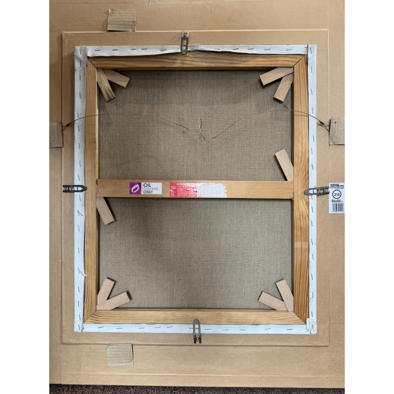 Milo DARDENNE ' Le rémouleur ' peinture huile sur toile, expressionnisme