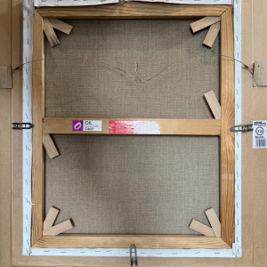 Milo DARDENNE ' Le rémouleur ' peinture huile sur toile, expressionnisme