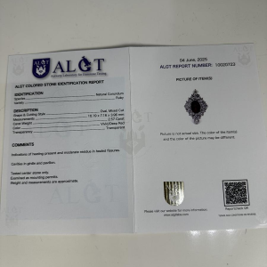 Ring van witgoud, diamant en robijn