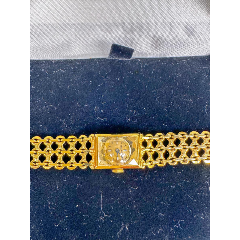 18k gold wristwatch, automatic winding