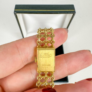 Montre-bracelet en or 18k, automatique à remonter