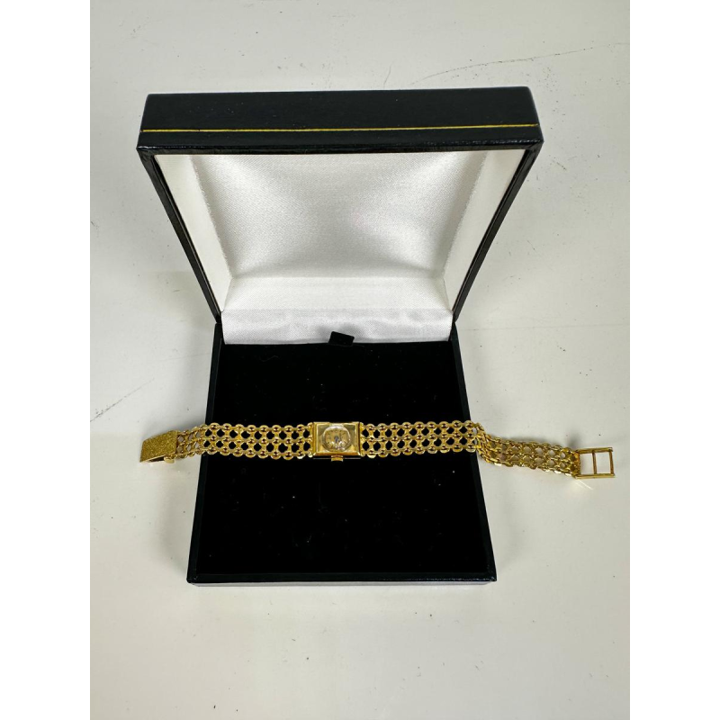 18k gold wristwatch, automatic winding