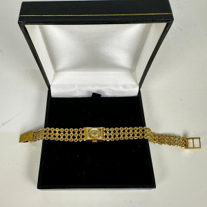 18k gold wristwatch, automatic winding