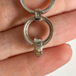 Women's bracelet in white gold and diamonds