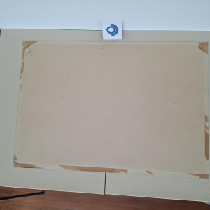 Paul DAXHELET 'Afrikaanse dansers en muzikanten' gemengde techniek op papier