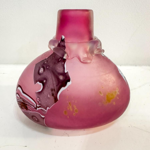 Louis Leloup, small signed vase, 1990s
