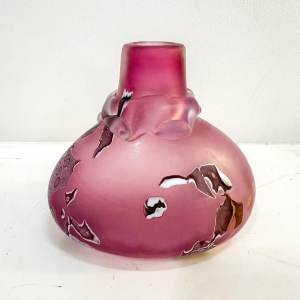 Louis Leloup, small signed vase, 1990s