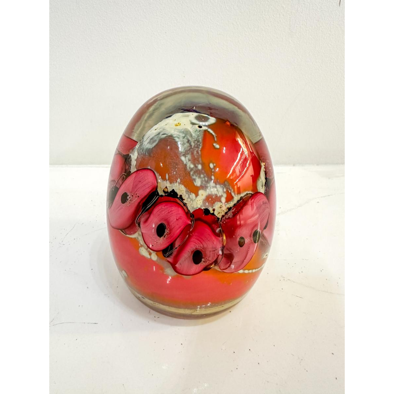 Louis Leloup, glass paperweight, 2003