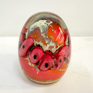 Louis Leloup, glass paperweight, 2003