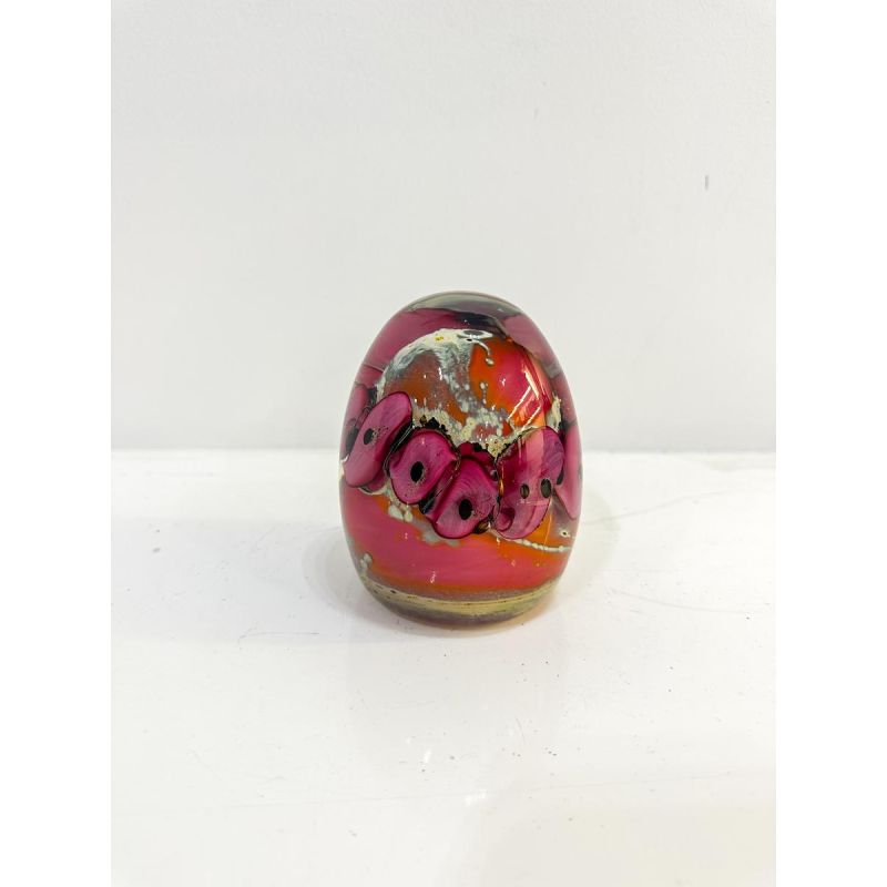 Louis Leloup, glass paperweight, 2003