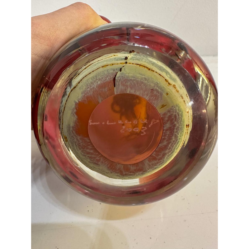 Louis Leloup, glazen presse-papier, 2003