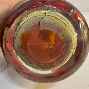 Louis Leloup, presse-papier en verre, 2003