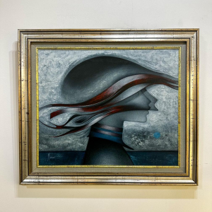 Maurice Musin 'Woman in Profile' oil painting on canvas