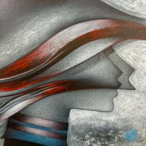 Maurice Musin 'Woman in Profile' oil painting on canvas