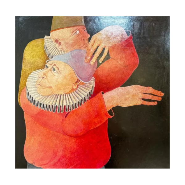 Jean-Pierre Félix, olieverf op doek, gesigneerd, expressionistisch schilderij, 20e eeuw