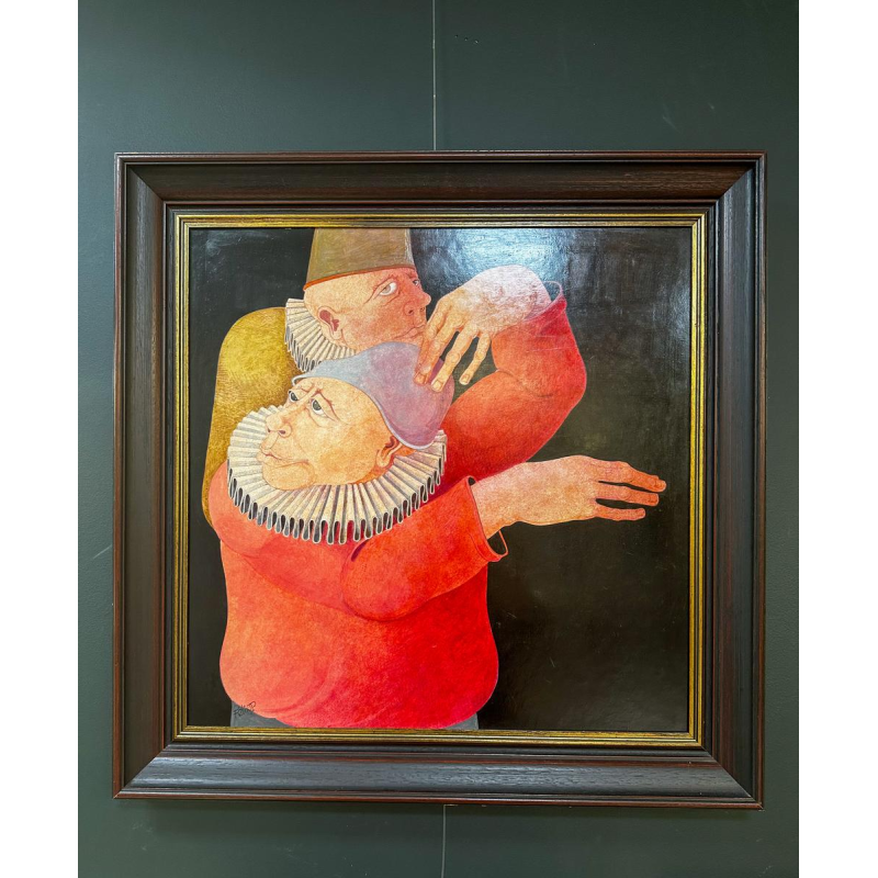 Jean-Pierre Félix, olieverf op doek, gesigneerd, expressionistisch schilderij, 20e eeuw