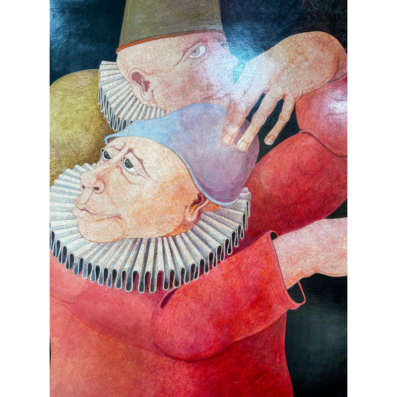 Jean-Pierre Félix, huile sur toile signée, tableau expressionniste, 20e siècle