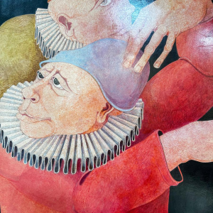 Jean-Pierre Félix, huile sur toile signée, tableau expressionniste, 20e siècle