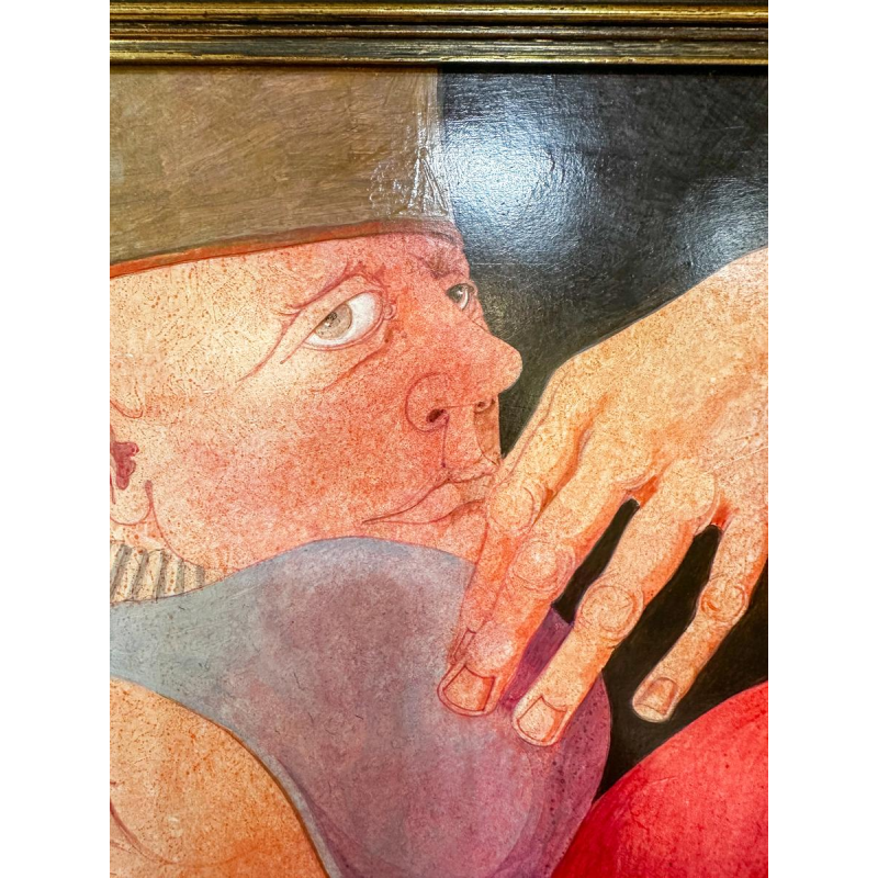 Jean-Pierre Félix, olieverf op doek, gesigneerd, expressionistisch schilderij, 20e eeuw