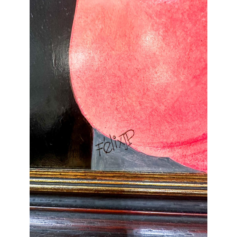 Jean-Pierre Félix, oil on canvas, signed, expressionist painting, 20th century