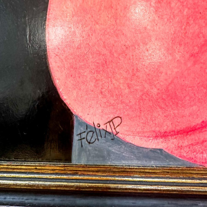 Jean-Pierre Félix, oil on canvas, signed, expressionist painting, 20th century