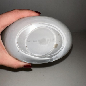 Louis Leloup, blue and gold overlay vase, 1973