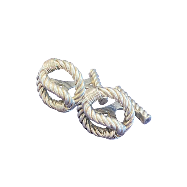 In de stijl van Gaëtan de Percin, paar manchetknopen 'Sailor's Knot', circa 1960