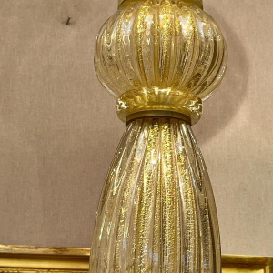 Barovier & Toso (toegeschreven aan) in Murano, staande lamp van glas en goud, Italië ca. 1960/70