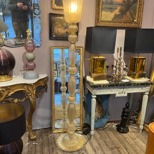 Barovier & Toso (attribué à) à Murano, lampadaire en verre et or, Italie ca 1960/70