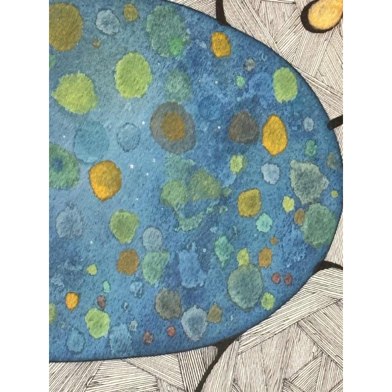 Jacques DEBAIX “Gezicht” gemengde techniek, ca 1980