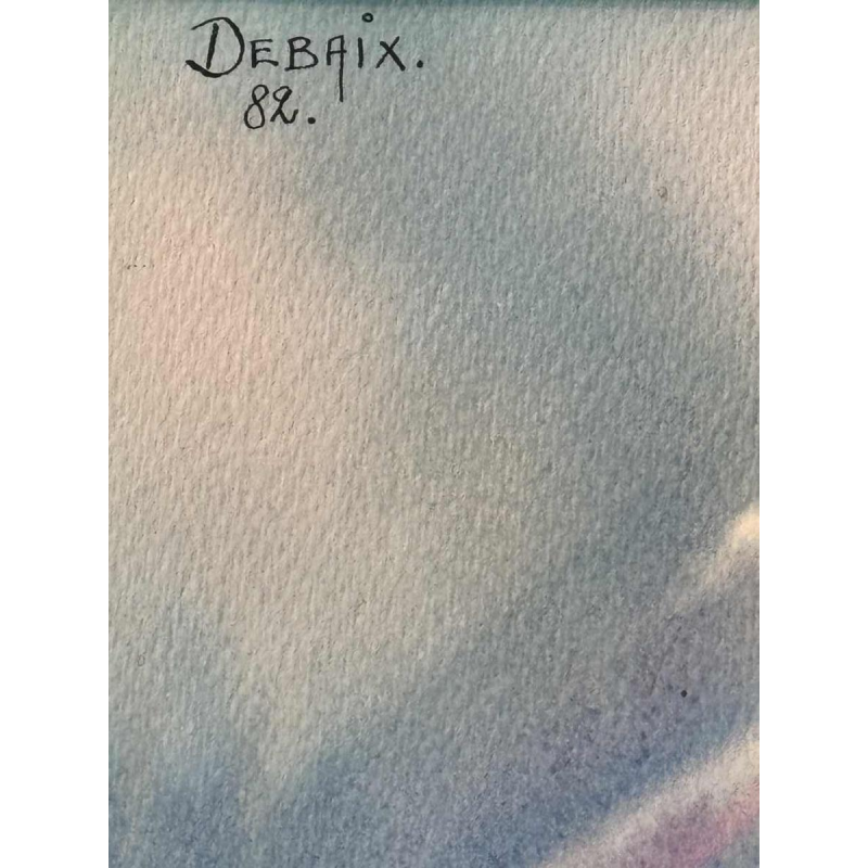 Jacques DEBAIX “Gezicht” gemengde techniek, ca 1980