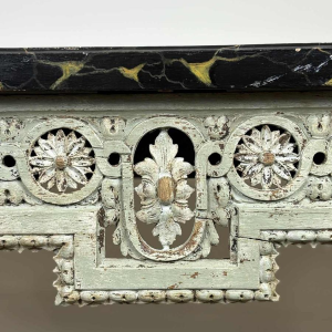 Carved and lacquered wood console, France early 19th century