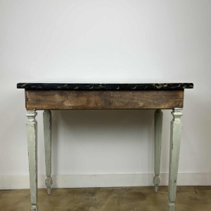 Carved and lacquered wood console, France early 19th century