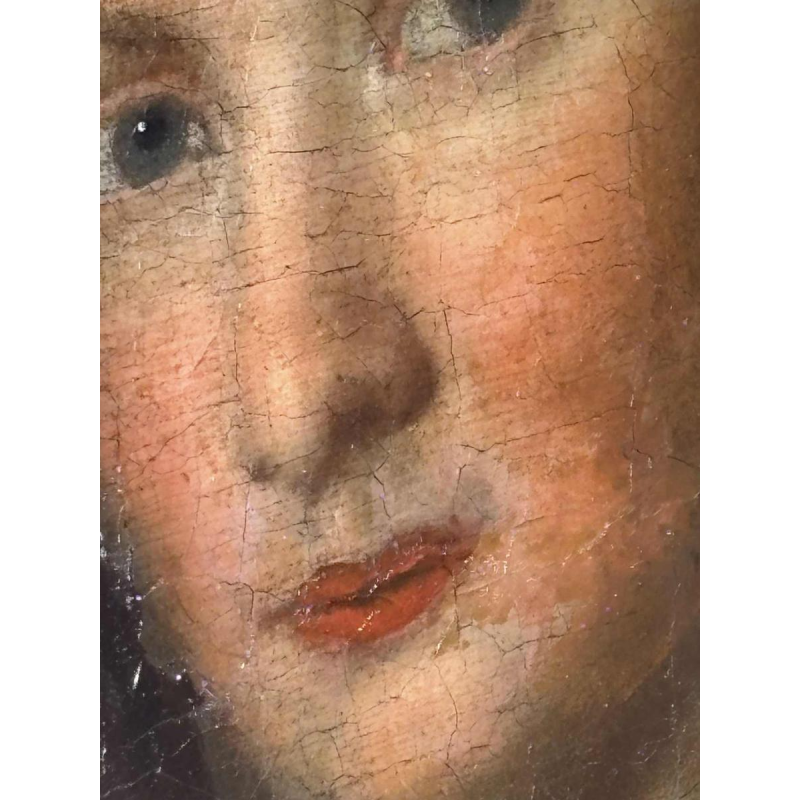 Portrait de femme à la parure de bijoux, Ecole allemande probable, XVIIIe siècle